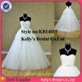 Sexy Kellybridal Schatz Hals Spitze Appliqued Zwei Tone Brautjungfer Kleider